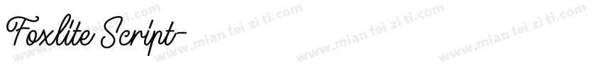 Foxlite Script字体转换